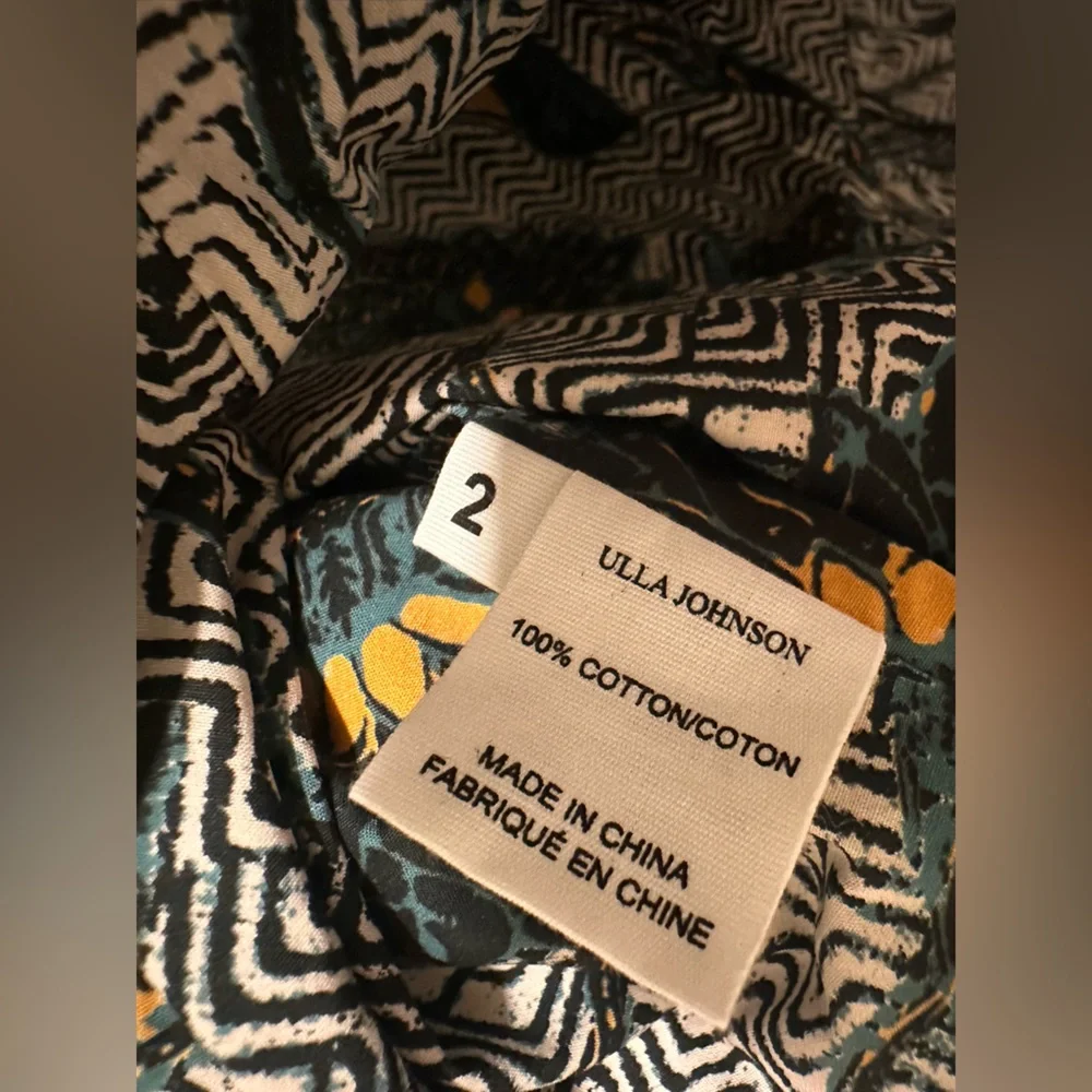 Ulla Johnson Carlotta Blouse Portofino Size 2